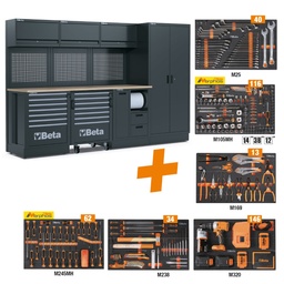 Beta | RSC50 | Werkplaatscombinatie met 411-delige gereedschapsset | RSC50 2.0 FW/411UT | 050001098