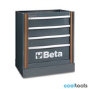 Beta C55M4 | Vast ladenblok met 4 laden, voor werkplaatsinrichting - 055000212