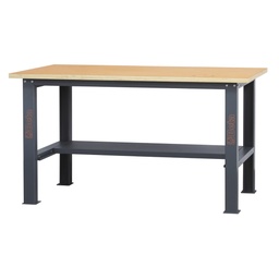 Beta | C58BC-W1,6 | Werkbank met houten werkblad, 1,6 m lang | 058000601
