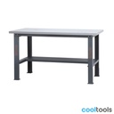 Beta C58BC-X1,6 | Werkbank met werkblad van roestvrij staal gecoat MDF, 1,6 m lang - 058000606