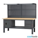 Beta C58BC-W2,1 4CA/A SVR LED | Complete werkbank van 2,1 m met 4 laden en deurmodule - 058000748