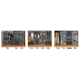 Beta | 5904VI/1T | Industrieel assortiment van 98 gereedschappen in ABS-inlegbakken | 059041161