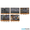 Beta 5904VG/5T | Assortiment van 153 gereedschappen voor autoherstel in voorgevormde ABS inlegbakken - 059041196