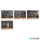 Beta 5904VU/3T | Assortiment van 146 gereedschappen voor universeel gebruik in voorgevormde ABS inlegbakken - 059041203