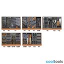 Beta 5908VU/2T | 161 delig assortiment in ABS voorgevormde inlegbakken - 059081136