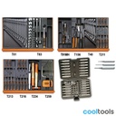 Beta 5904VU/4T | Assortiment van 197 gereedschappen in ABS voorgevormde inlegbakken - 059241100