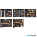Beta 5945VUM | Assortiment van 199 gereedschappen in EVA foam inlegbakken - 059451011