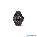 Beta 9593W | Analoog horloge, zacht aanvoelend kunststof met metalen ring, 3 ATM waterbestendig, silicone band - 095930150