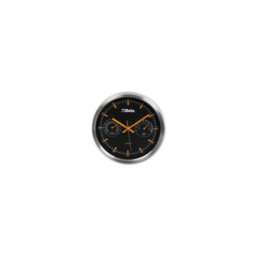 Klok met thermometer en hygrometer, diameter 26 cm