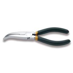 Beta | 1164 | Telefoontang met lange platte gebogen bekken, verchroomd, dubbele PVC-handgreep