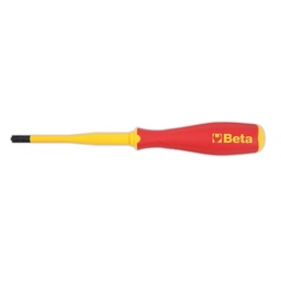 Beta | 1235MQ/C | Slanke schroevendraaier voor Pozidriv®-schroeven met gecoate punt, geïsoleerd