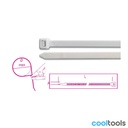 Beta 1748-BV0 | Zelfdovende nylon bindstrips,  wit