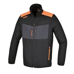 Beta | 7564N | Ademend stretch fleecejack, multipocket-model, zwart