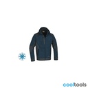 Beta 7637B | Fleece hoodie met inzetstukken van softshell-stof