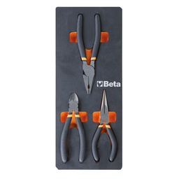 Beta | M133 | Zachte foam inlegbak met tangen en zijkniptangen