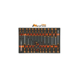 Beta | M195MH | EVA-foam inlegmodule met Morphos-schroevendraaiers voor sleuf-, Phillips- en Torx-schroeven