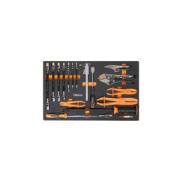 Beta | M78 | Zachte foam inlegbak met kniegewrichtsleutels, tangen en meetgereedschap