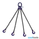 Robur 8094/G10 Ketting leng, 4 sprong. In kunststof koffer grade 10