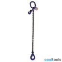 Robur 8096SL/G10 Ketting leng, 1 sprong, met zelfsluitende haak en grijphaak, grade 10