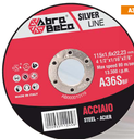 Abra Beta | A36S | Voordeelpakket 300 doorslijpschijven Ø 115 mm staal + Beta haakse slijper 1956 115-750W