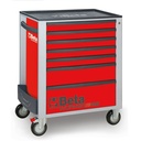 Beta | BW 2400S R7/E-S | Gereedschapswagen 7 laden met 240-delig assortiment, rood