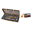 Beta | 920A/C17M | Dopsleutelset 1/2" met toebehoren in metalen koffer + gratis LEGO Ferrari F40 | ZNLDEC048